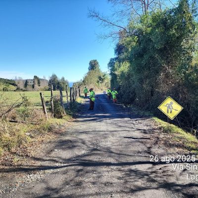 Roce y despeje de faja vial