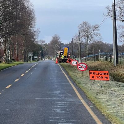 Roce despeje de faja vial